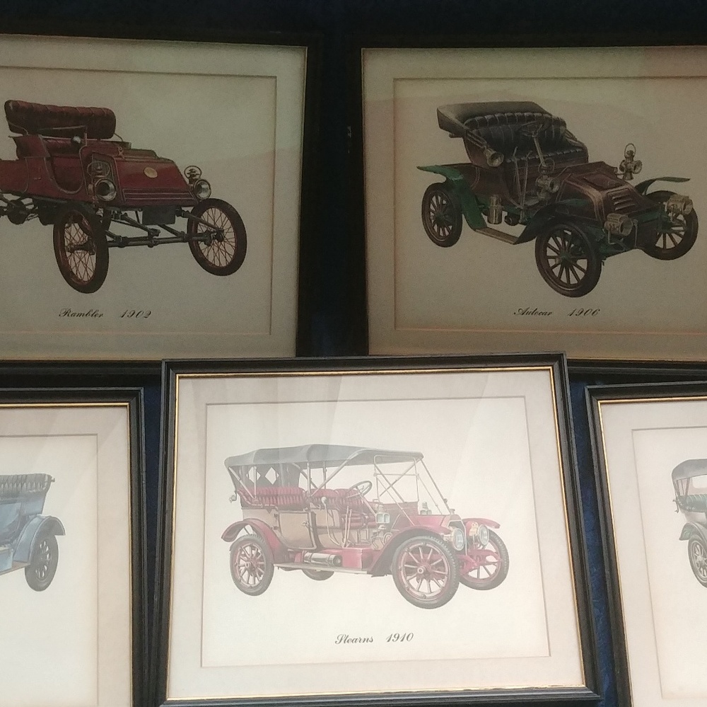 Vintage Cities Service Oil Prints Pictures Antique